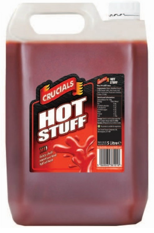 Crucials Hot Stuff Chilli Sauce 5L